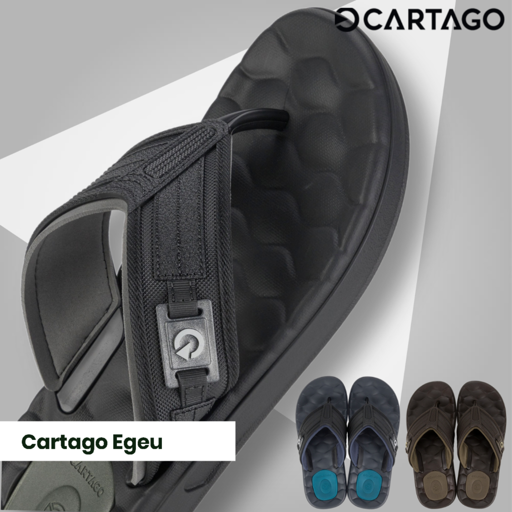 Chinelo Masculino Cartago Egeu Confortável Com Massageador