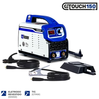 Máquina De Solda Inversora 140A Bivolt (110V/220V) Para Eletrodo Revestido/Tig TOUCH 150BV - Boxer