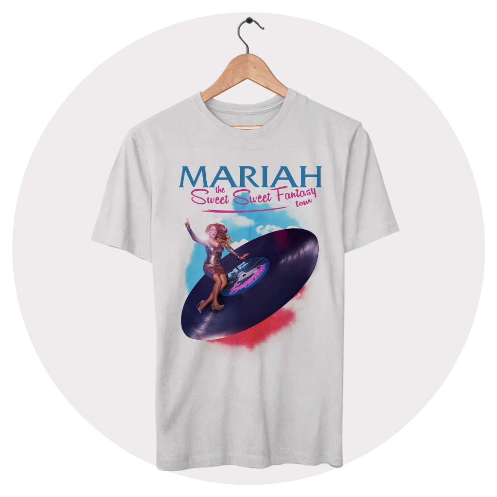 Camiseta Mariah Carey The Sweet Sweet Fantasy Tour | Shopee Brasil