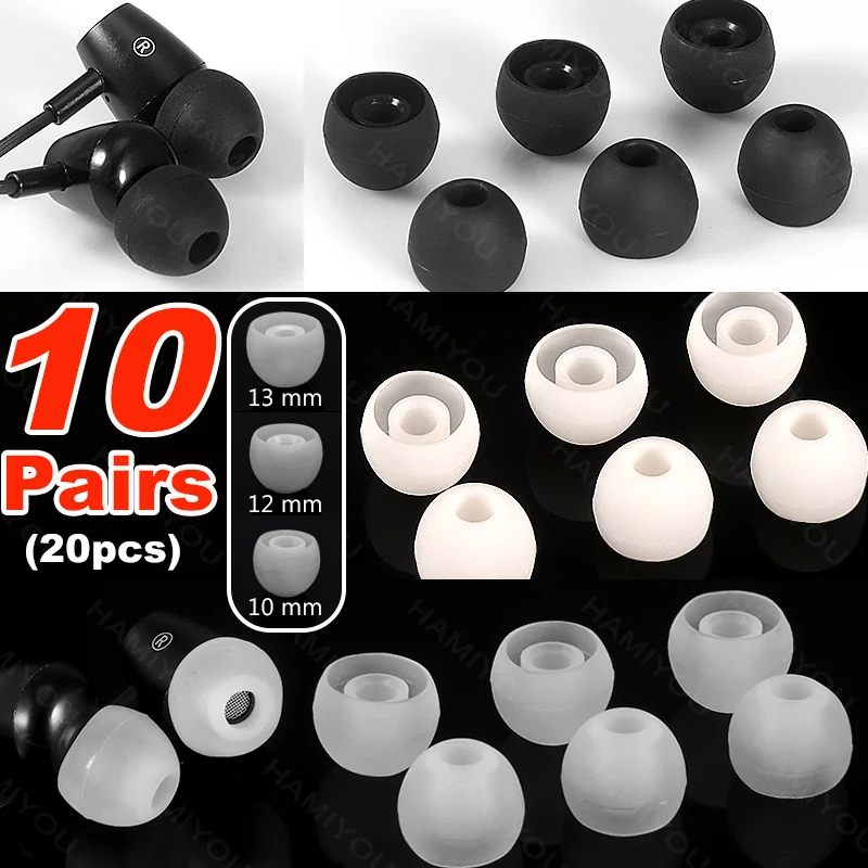 20 Pares Borracha Para Fone De Ouvido P M Ou G | Shopee Brasil