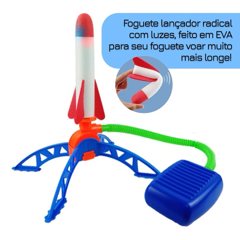 Brinquedo Foguete Apollo Infantil que Voa de Verdade Drone Criança