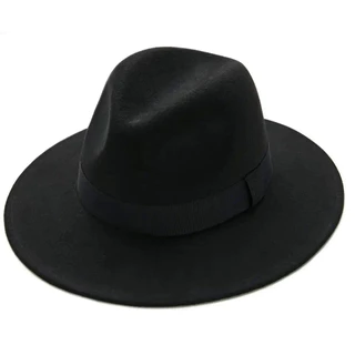 Chapéu Fedora Feltro Masculino Feminino Aba Média Floppy Gângster Lollapalooza