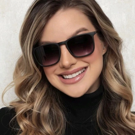 Óculos de sol quadrado premium uv400 - Unissex