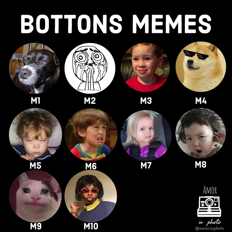 Bottons button broche alfinete memes famosos 37mm | Shopee Brasil