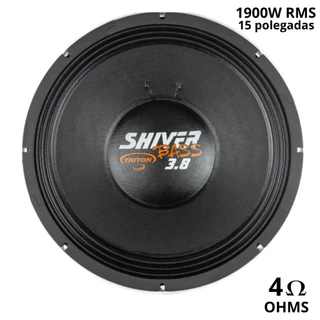 Alto falante 15 polegadas Triton Shiver Bass 3.8 1900W RMS Potência musical 3.800W 4 ohms