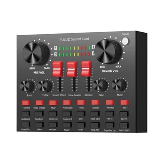 Mesa de Som V8s Placa De Som Externa Ao Vivo V8s Mini Placa Mixagem Live Streamer Youtuber