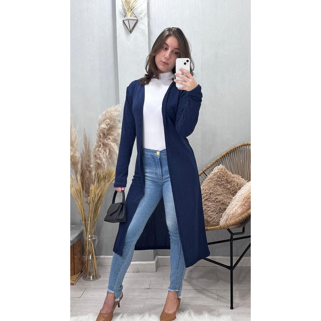 Casaco Tricot Feminino Casaquinho Longo Feminino Casaco Cardigan