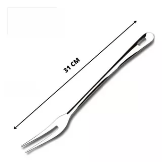 Garfo Inox 31 cm Dentes Trinchante Para Servir Festa Churrasco - Original Line