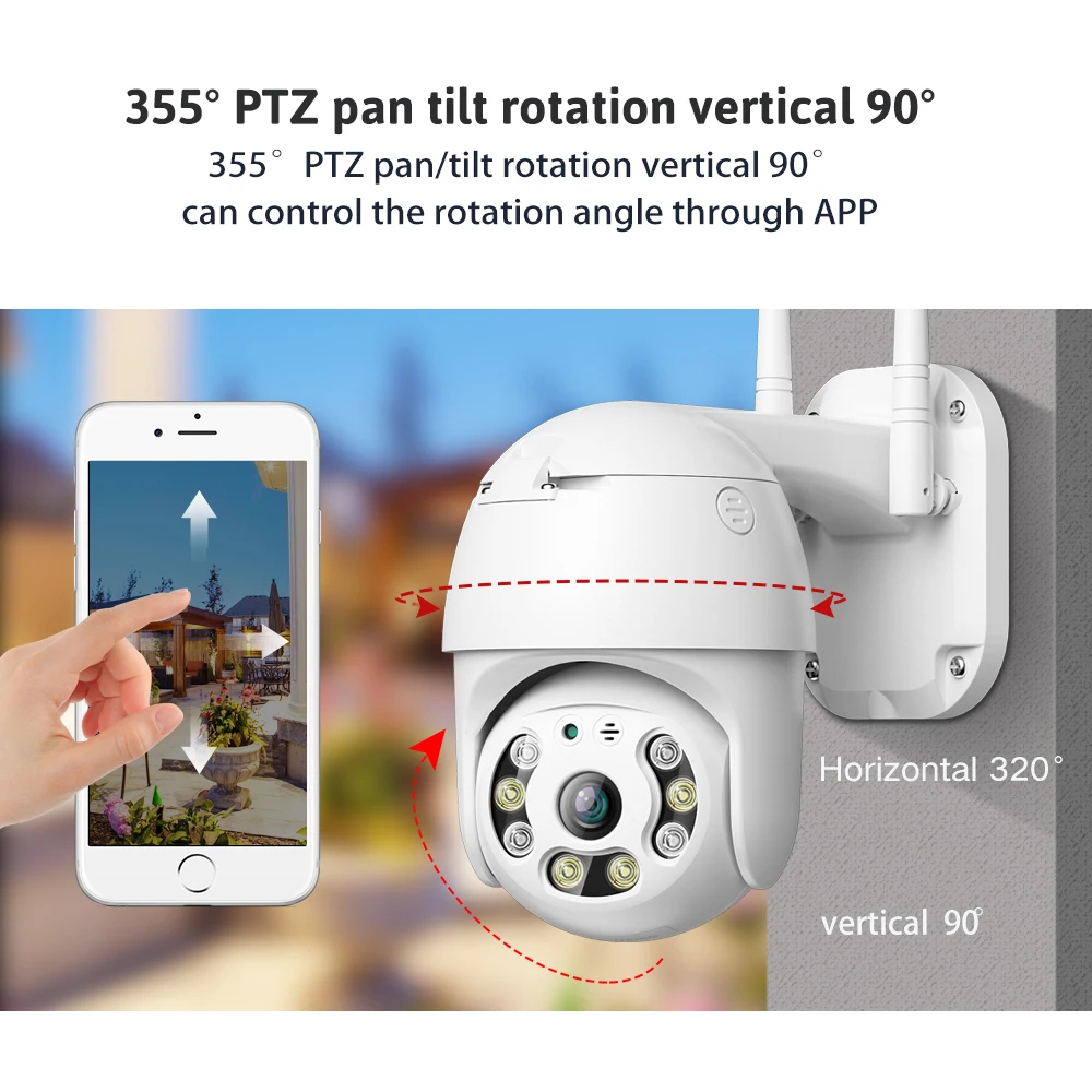 Câmera Externa Ip resistente a água 360º Speed Dome camera Hz-A6 ...