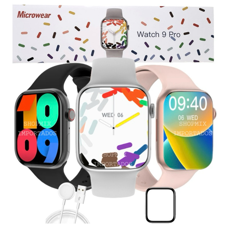 Smartwatch W29 Pro Serie 9 Ilha Dinamica Nfc Bussola Armazena Arquivo ...