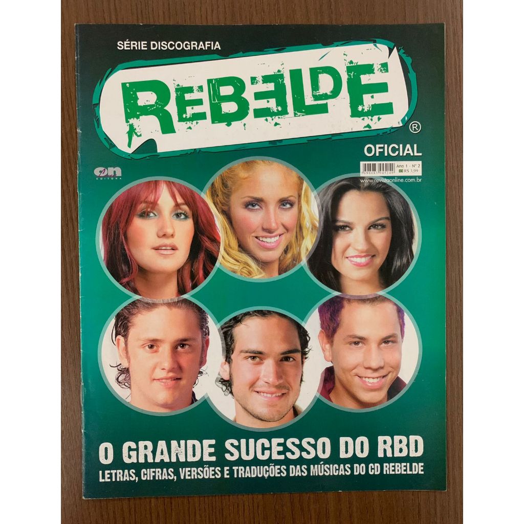 Revista Série Discografia Rebelde Oficial RBD | Shopee Brasil
