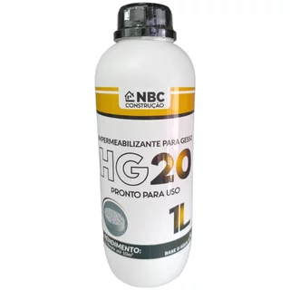 1L Impermeabilizante HG20 Para Gesso Pronto para Aplicar