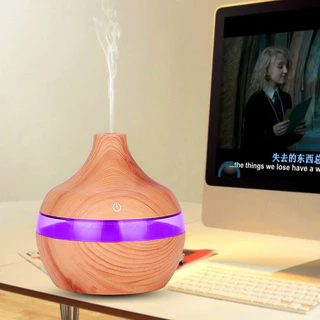 300ML Umidificador Difusor Aromatizador De Aromas E Aromatizador Ultrassônico Usb Luz LED De 7 Cores