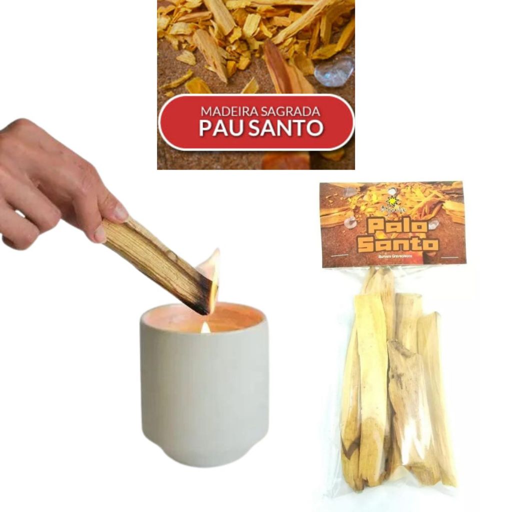 Palo Santo Pau Santo - Atacado - Incenso Natural - 10 Pacotes de 50g Cada