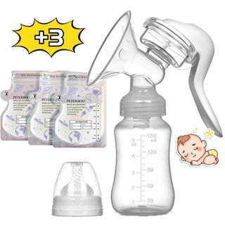 Bomba Extrator Tira Leite Manual, PortáTil Bomba Manual De Silicone De SucçãO AjustáVel Para AmamentaçãO