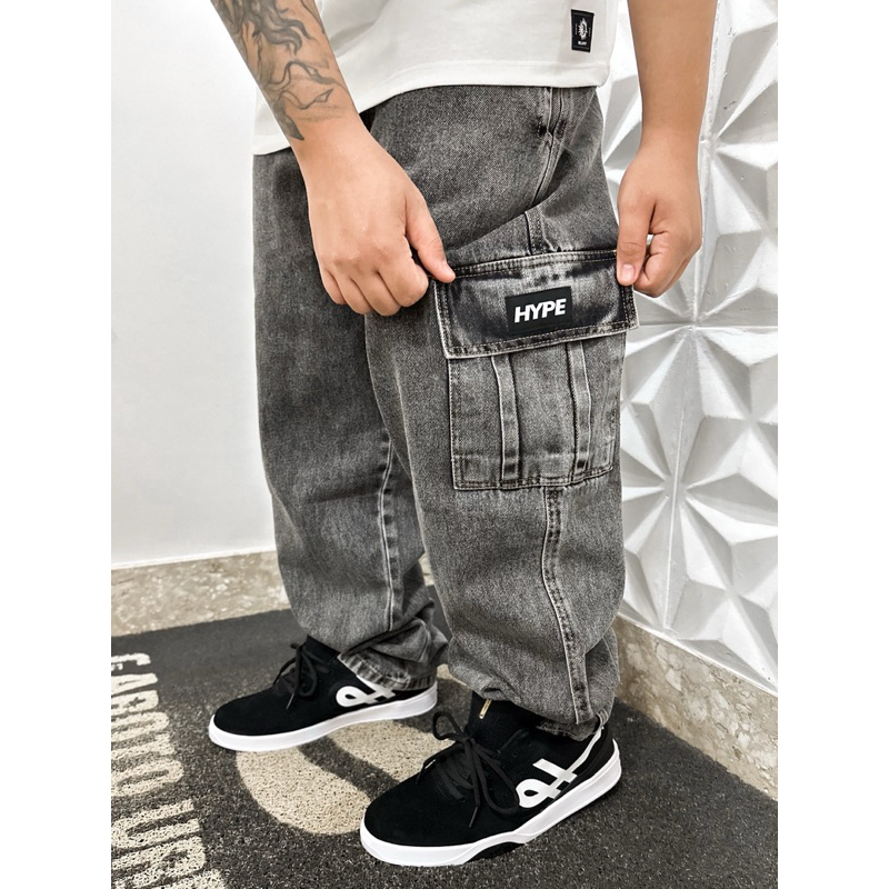 Calça jeans fashion hype