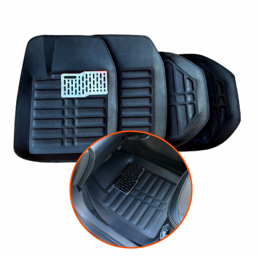 Kit Tapete Automotivo Bandeja 4 peças - Proteja e Renove seu Veículo