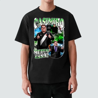 Camiseta Estampada Masculina Casemiro Cazé TV Artista meme Camisa Algodão Fio 30.1