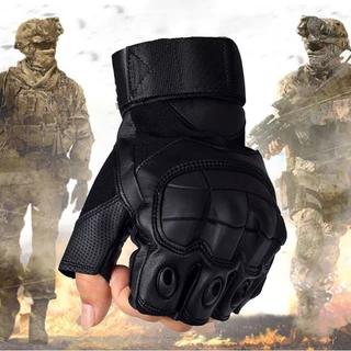 Luvas Masculinas Meio Dedo Alta Qualidade Para Combate Táticos / Luvas De Motocicleta XL