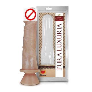 Penis De Borracha Com Veias Protese Peniana 18 Cm Com Ventosa Gruda Na Parede