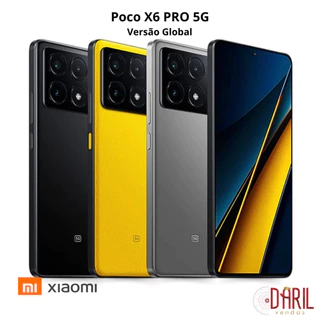 Celular Smartphone Poco X6 Pro 5G Câmera tripla de 64 MP com OIS - Xiaomi Original
