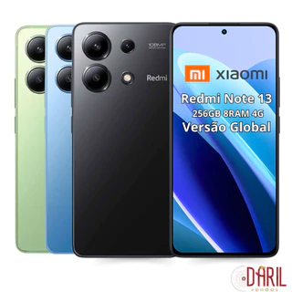 Smartphone Xiaomi Redmi Note 13 4G Global Memória Expansível 256GB 8GB RAM