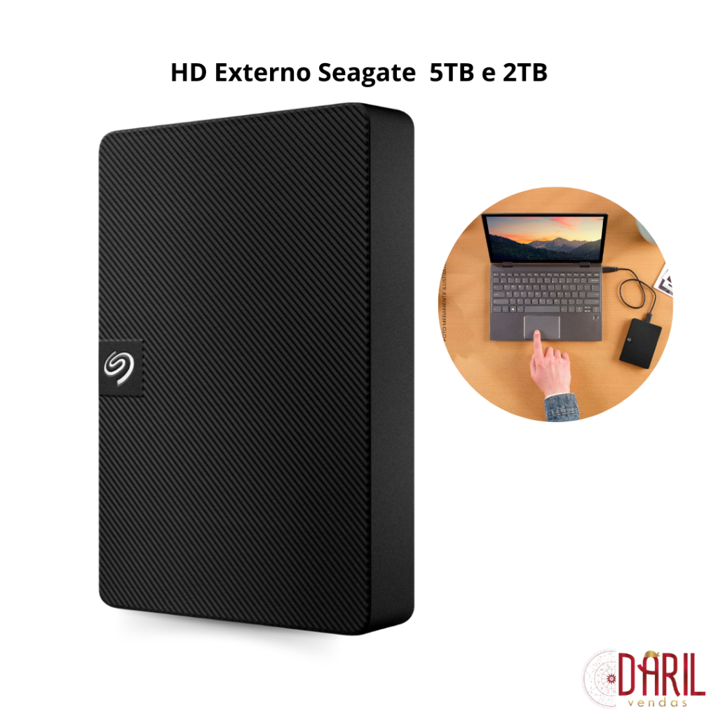 HD Externo Seagate Portable Drive 5TB e 2TB