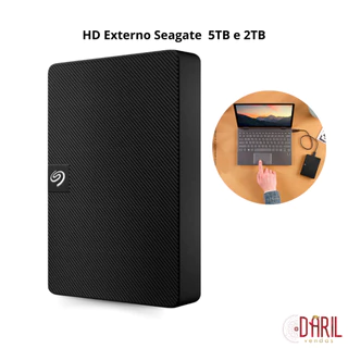 HD Externo Seagate Portable Drive 5TB e 2TB
