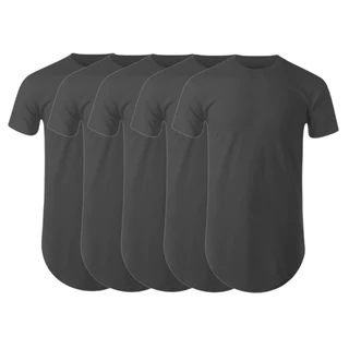 Kit 2/3/4/5 Camiseta Masculina Longline Oversized Algodao Premium