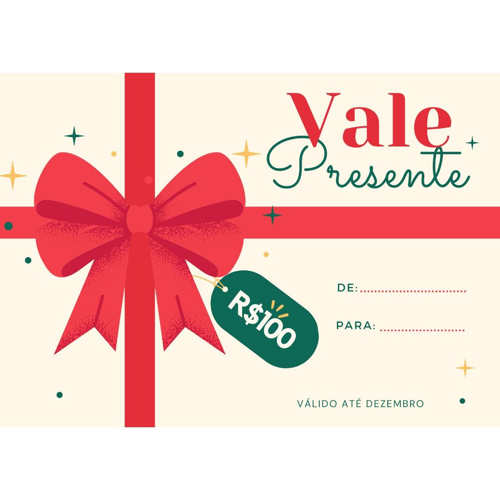 50Cartões Vale Presente/Voucher 8x5cm