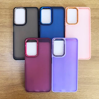 Capa Space Acrilica Fosca Detalhe Metalizado Para Motorola Edge 40/Edge 40 Neo/Edge 30 Neo/Edge 50 Pro Protetor Da Celular