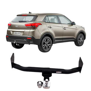 Engate Reboque Rabicho Fixo Creta 2017 A 2022 Cap Carga 460kg Aco Resistente Braconi Certificado Inmetreo