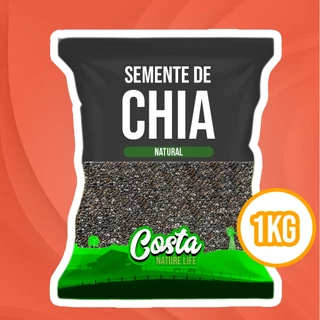 Semente de Chia 1Kg Natural Envio Imediato - Costa Nature Life
