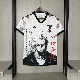 Camisa Seleção Japão Zoro One Piece - Masculina - Modelo Torcedor - Branca