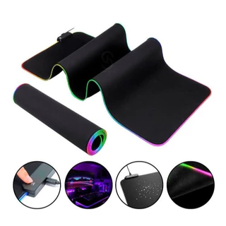 Mouse Pad Grande Gamer 80x30 Com Led Iluminado 13 Cores Rgb
