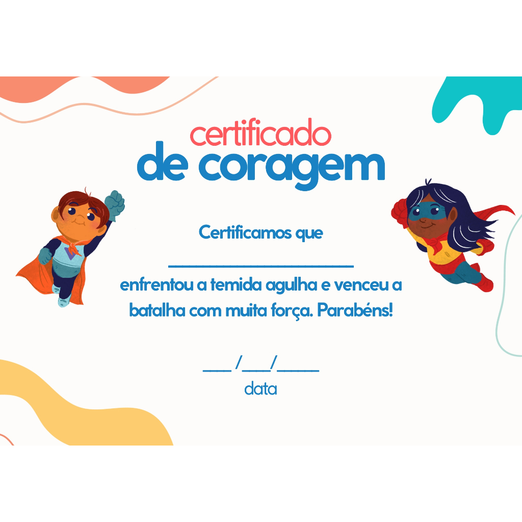 Certificados infantil / Certificados de coragem | Shopee Brasil