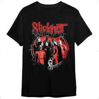 Camiseta Slipknot Nova Formação Eloy Casagrande Banda De Rock Preta Adulto Infantil e Plus Size