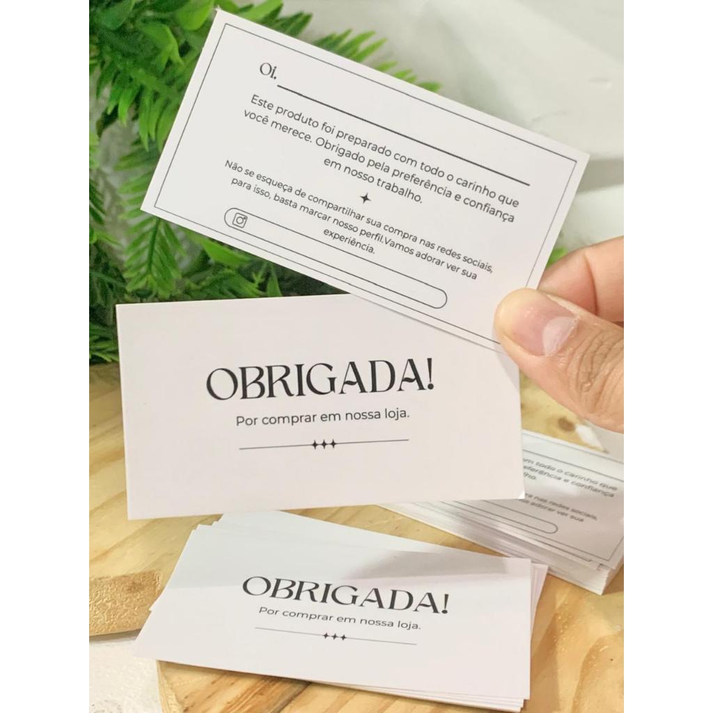 Cartão de agradecimento para cliente