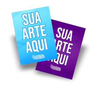 Panfletos personalizados com brilho 50und
