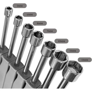 Jogo e kit de Chave Canhão 7 Pcs Aço 5 à 13 mm Profissional