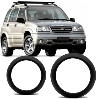 Par Aro Moldura Farol Milha Tracker 2003 2004 2005 2006 2007 2008 2009 Preto
