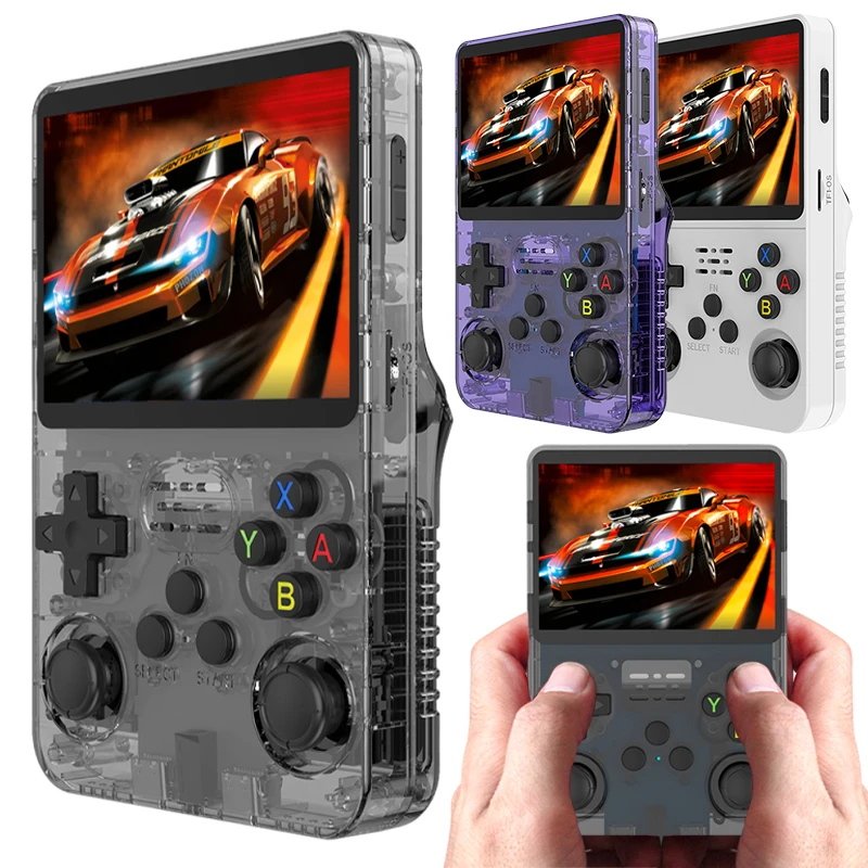 R36s Mini Console Handheld Video Game 3,5” Retrô Portátil 64GB | Shopee ...