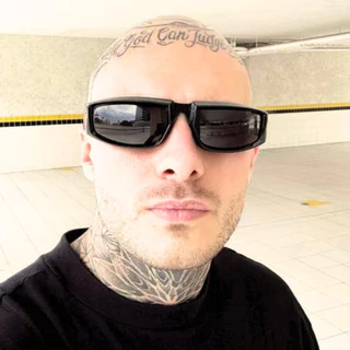 Óculos De Sol Unissex StreetWear Moda Tendência Punk Gringo Espelhado Lançamento