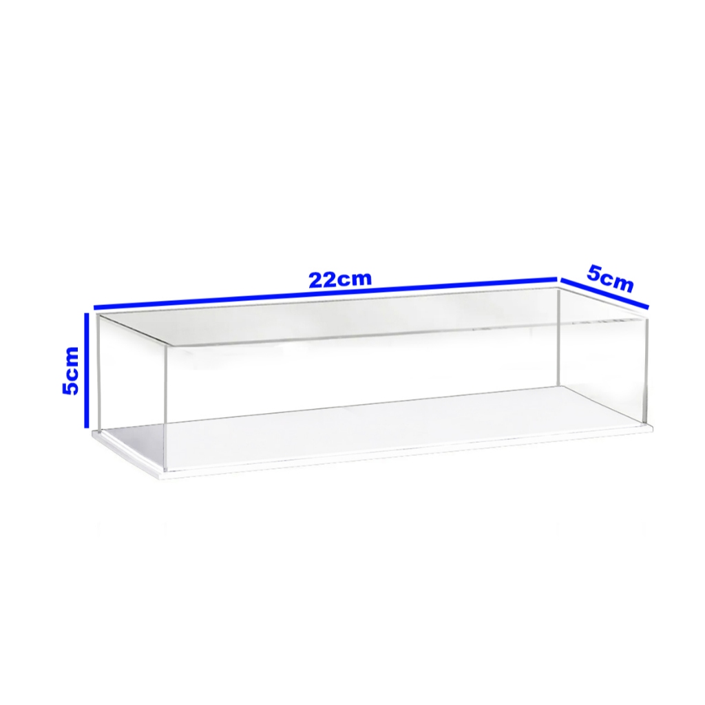 Expositor Caixa Acrílica P/ Coleção Vitrine 22x5x5(a) com ba