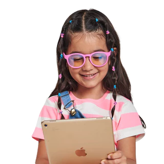 Óculos Infantil Anti Luz Azul Armação Flexível Maria Clara E JP Sunkids Proteção Blueflex Retrô