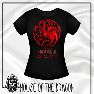 CAMISETA BABY LOOK THE HOUSE OF THE DRAGON (A CASA DO DRAGÃO)