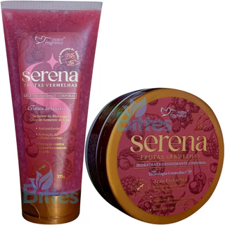 KIT SERENA SUAVE FRAGRANCE COSMÉTICOS FRUTAS VERMELHAS HIDRATANTE CORPORAL