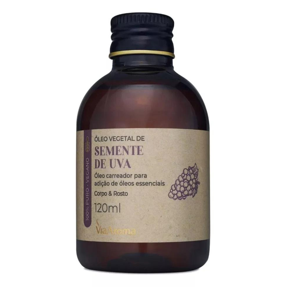 Óleo Vegetal Semente De Uva Via Aroma - 120ml