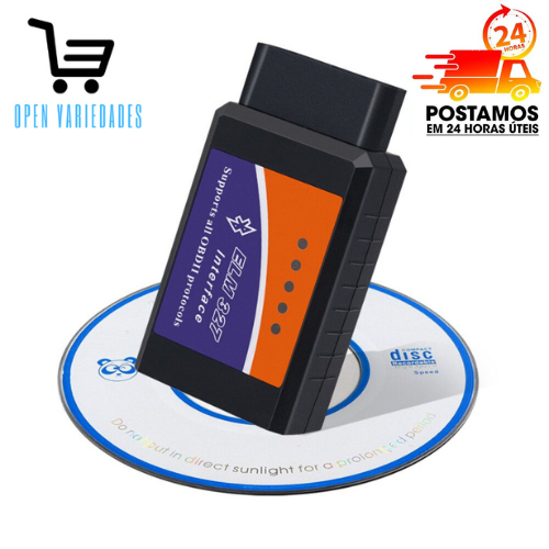 Scanner carro Bluetooth ELM327, OBD2, V2.1