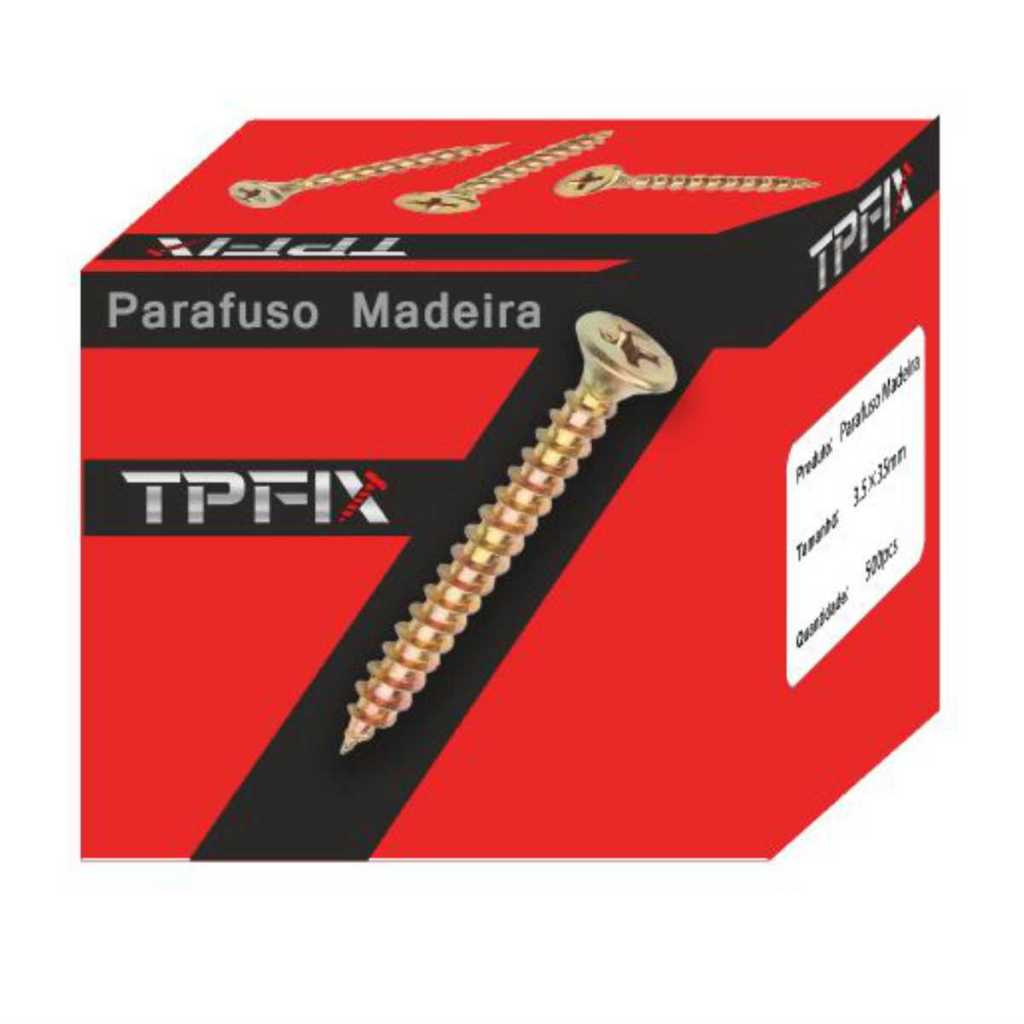 Parafuso Chipboard Philips Madeira 100 Unidades